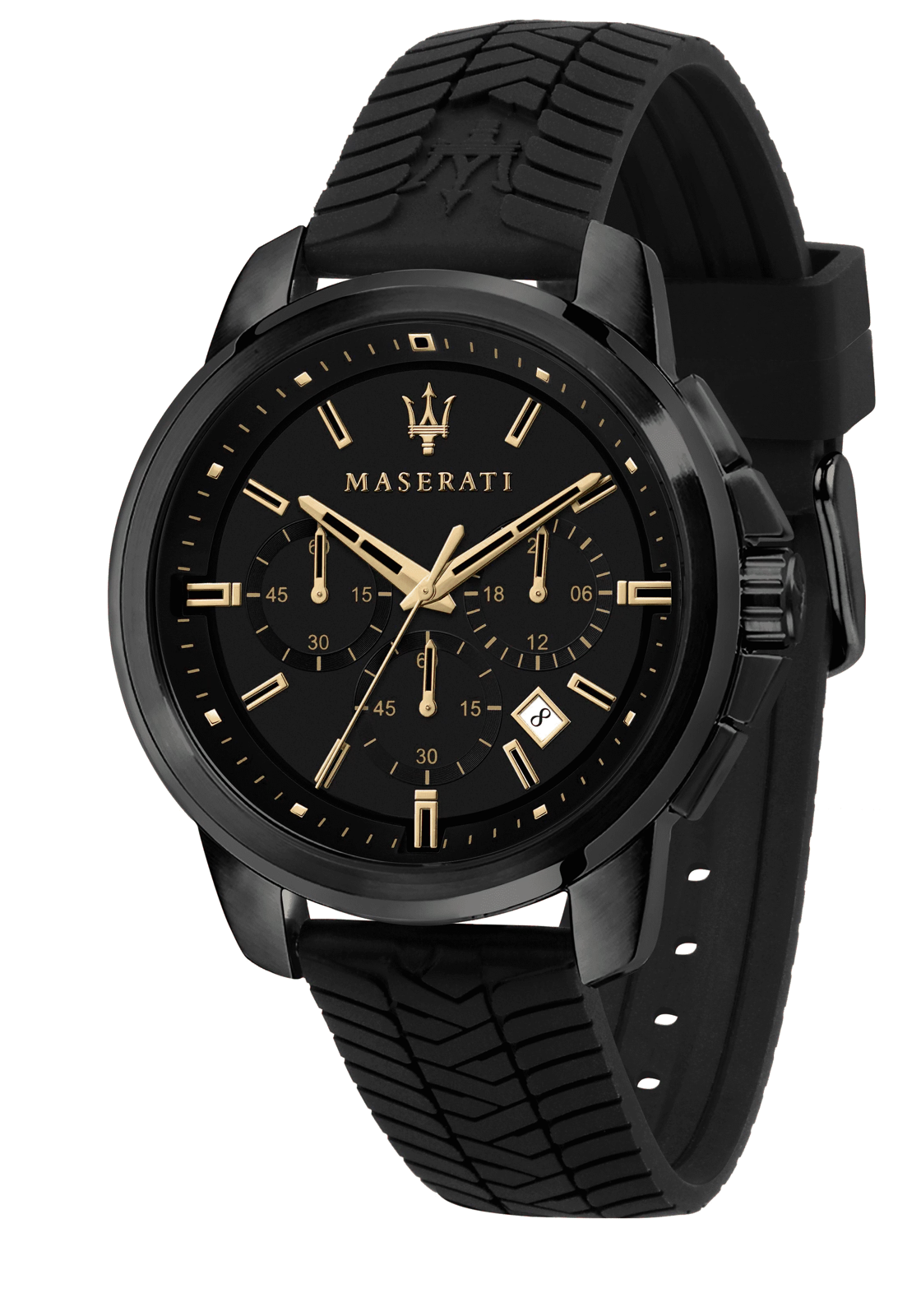 Die Maserati Herrenuhr, kombiniert anspruchsvolles Design mit Funktionalit&auml;t. Sie verf&uuml;gt &uuml;ber ein robustes Edelstahlgeh&auml;use, ein pr&auml;zises Quarzuhrwerk und ein elegantes Zifferblatt. Tragen Sie diese Uhr am besten zu formellen Anl&auml;ssen oder im B&uuml;ro, um Ihrem Stil eine luxuri&ouml;se Note zu verleihen. Perfekt f&uuml;r den modebewussten Mann.