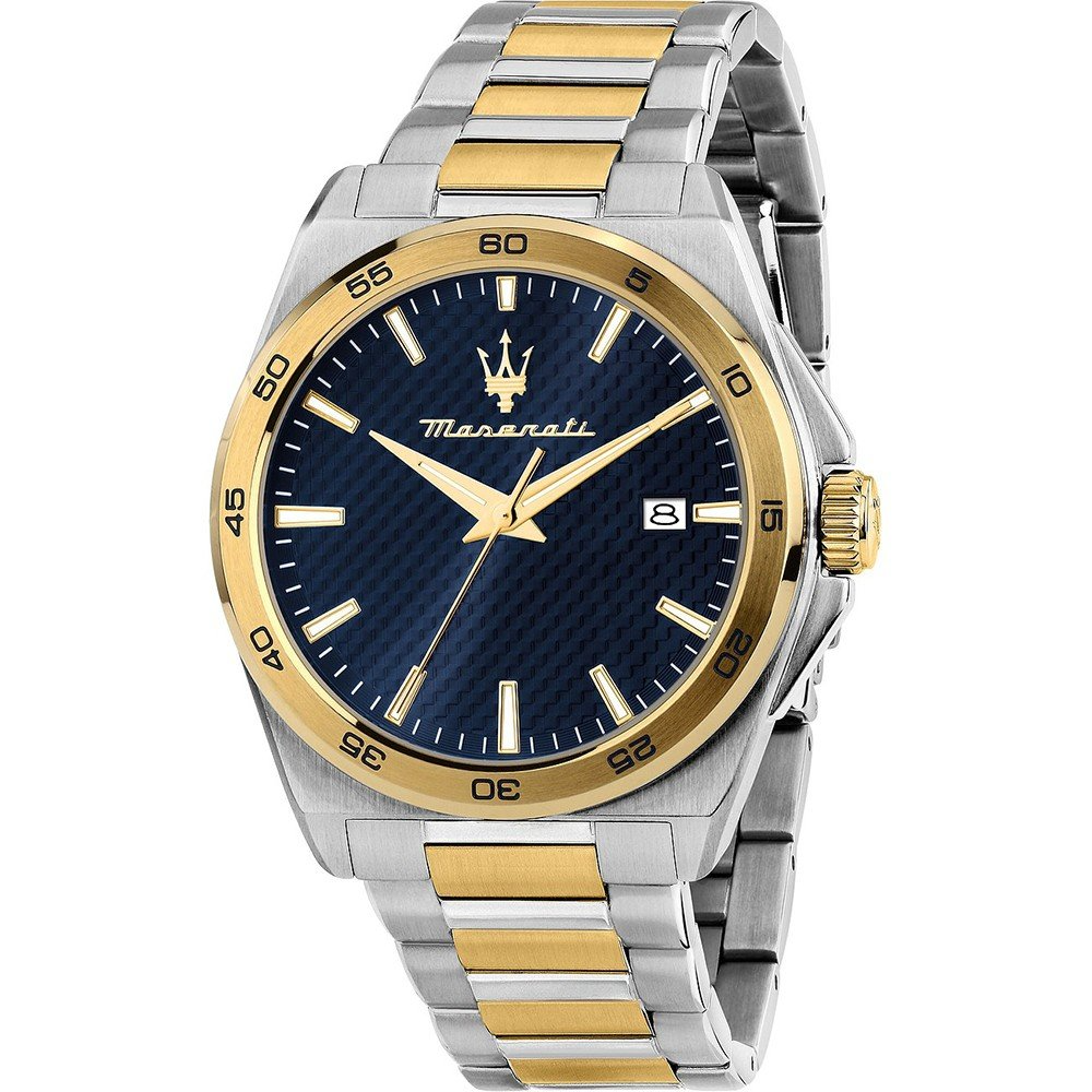 Die Maserati Herrenuhr zeichnet sich durch ein elegantes Design und hochwertige Verarbeitung aus. Diese Armbanduhr eignet sich perfekt f&uuml;r anspruchsvolle Herren, die Stil und Pr&auml;zision sch&auml;tzen. Kombinieren Sie die Uhr mit einem schicken Anzug oder einem l&auml;ssigen Outfit, um stets einen stilvollen Eindruck zu hinterlassen. Ideal f&uuml;r Business und Freizeit.