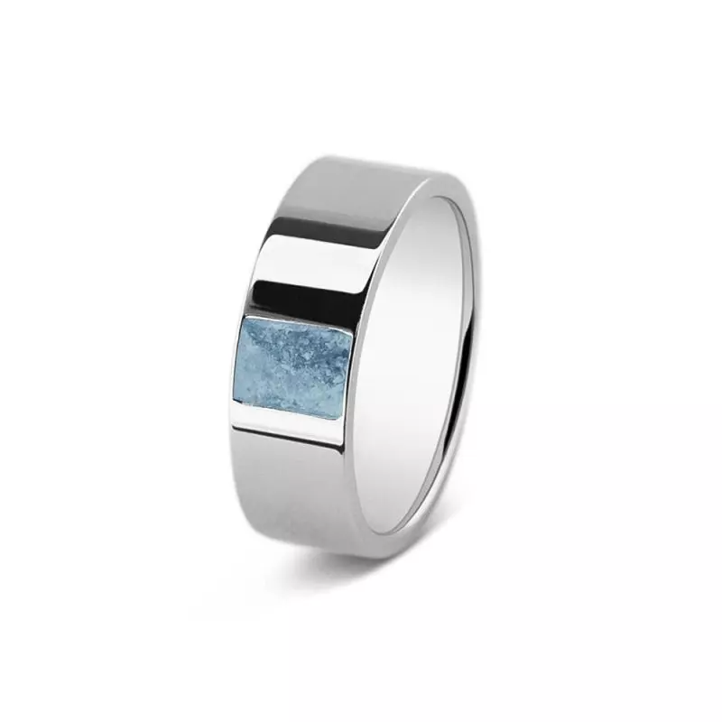 See You Gedenksieraden - Zilveren memorial ring, 8mm - RS008S