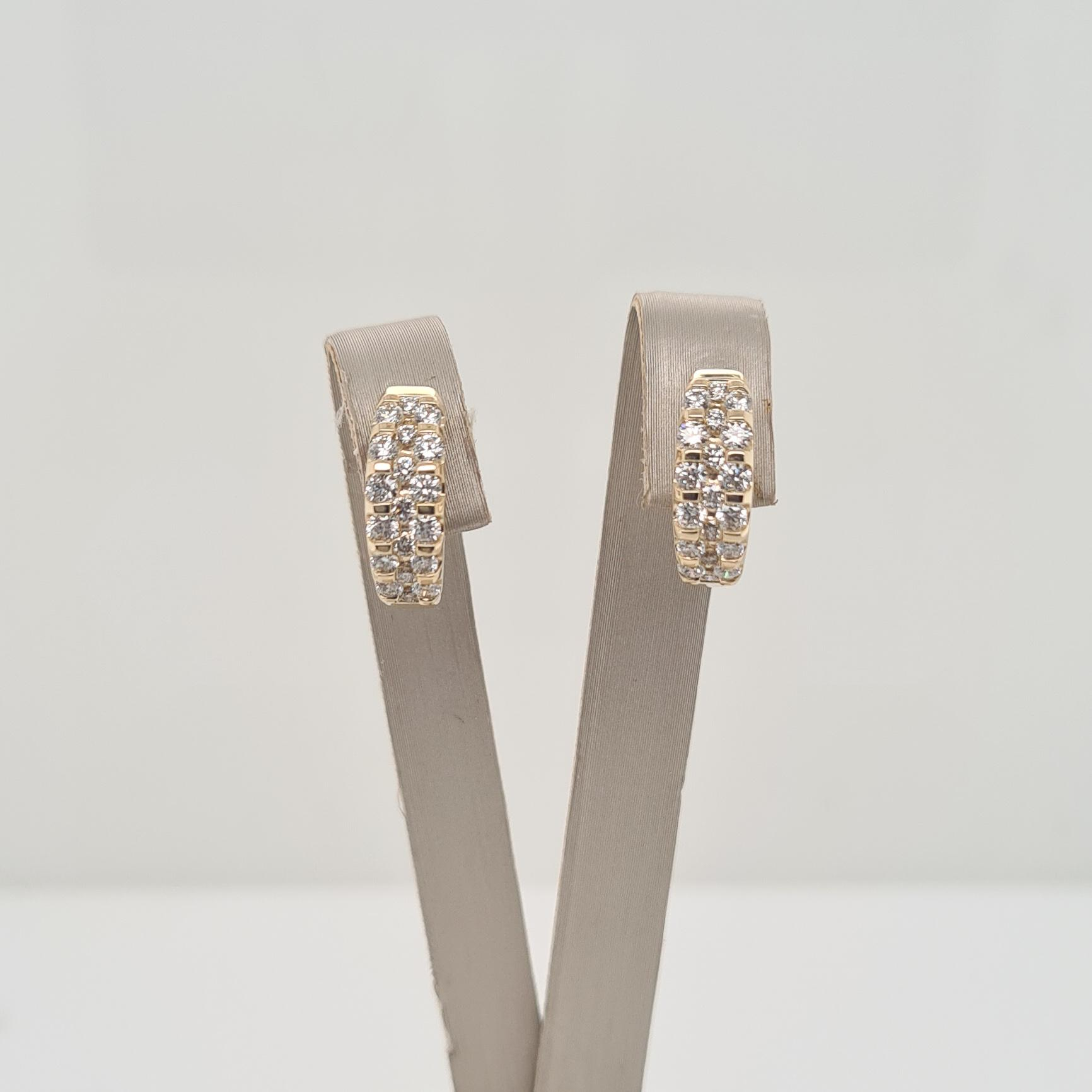 14krt gouden oorsieraden met diamant