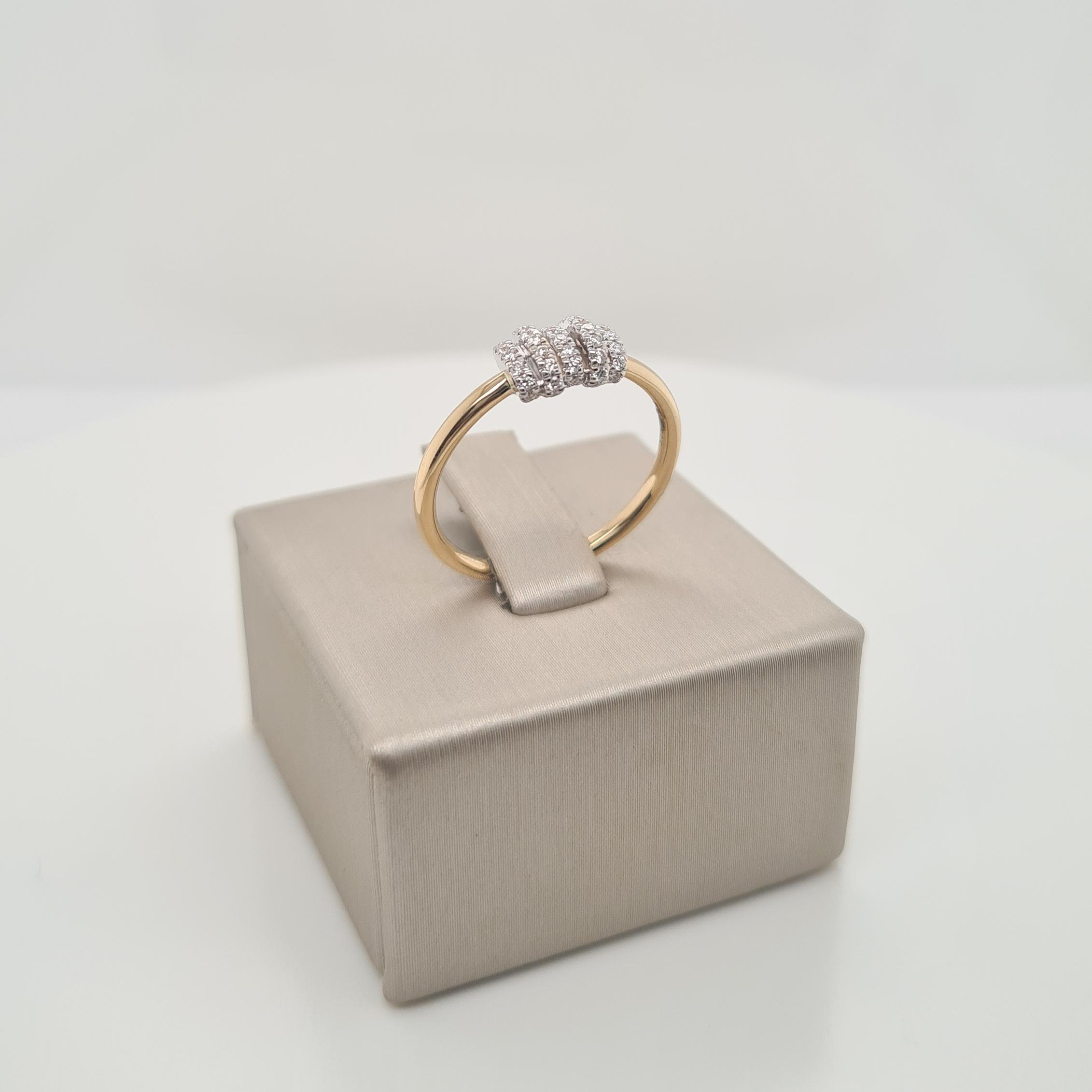 14krt gouden ring met diamant