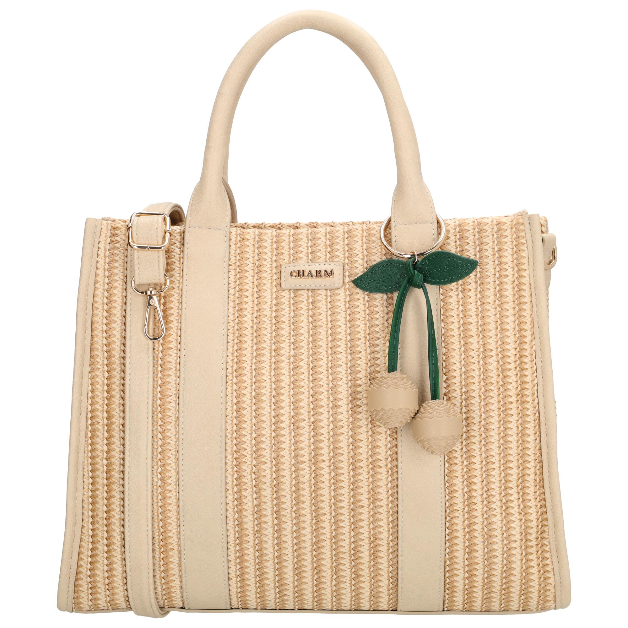 De Charm London Bermondsey Shopper is een stijlvolle en praktische tas die ook als handtas te gebruiken is. Het compacte formaat maakt deze tas geschikt voor het meenemen van je dagelijkse essentials zonder groot of onhandig te zijn. De tas heeft een verzorgde uitstraling en is prettig in gebruik.

Binnenin bevindt zich een telefoonvak en een klein ritsvak voor het veilig opbergen van kleinere items. Aan de achterkant zit een extra ritsvak voor spullen die je snel bij de hand wilt hebben. De verstelbare en afneembare schouderband zorgt voor flexibel draagcomfort en de leuke bag charm geeft de tas een speels detail.

Kenmerken:

Ook te gebruiken als handtas
Telefoonvak aan de binnenzijde
Klein ritsvak aan de binnenzijde
Ritsvak aan de achterkant
Verstelbare en afneembare schouderband
Voorzien van een leuke bag charm