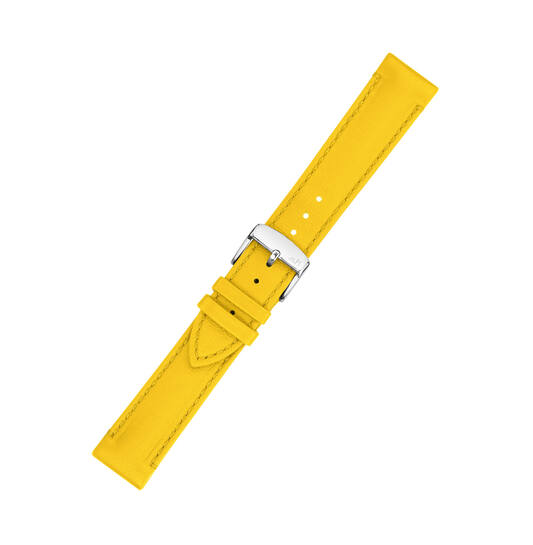 Het Morellato Horlogeband Alghero PMX098ALGHER18 heeft een bandbreedte van 18 mm en een standaard model. Gemaakt van echt kalfsleer, is de gele band waterbestendig. Perfect te combineren met casual of zakelijke outfits. Draag deze stijlvolle en duurzame horlogeband voor een moderne uitstraling. Geschikt voor dagelijks gebruik in elke situatie.