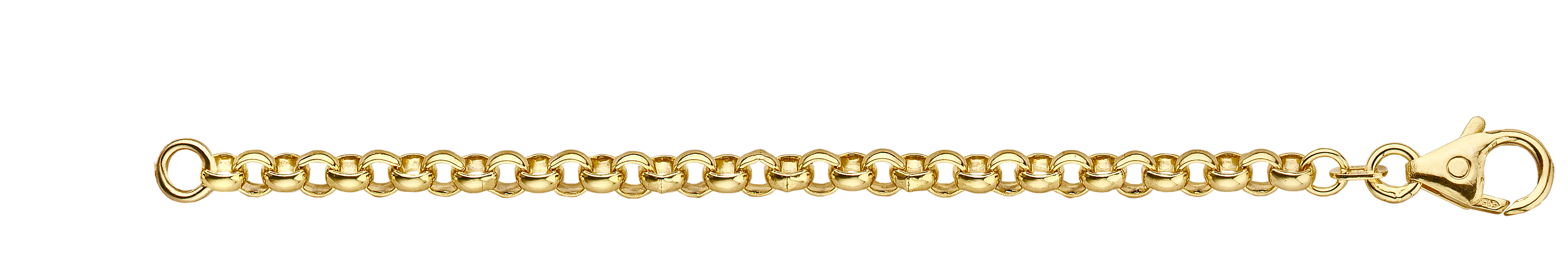 Fjory armband. Goud met zilveren kern