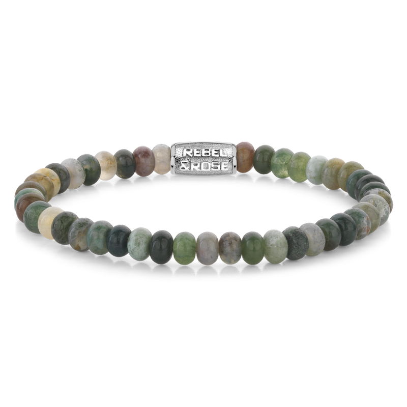 Rebel & Rose Bracelet Indian Summer Round Slices RR-60111-S-L armband 19 CM