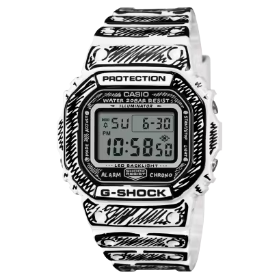 DW-5600JV-7ER. Casio G-shock horloge. Special edition in samenwerking met Joshua Vides. 