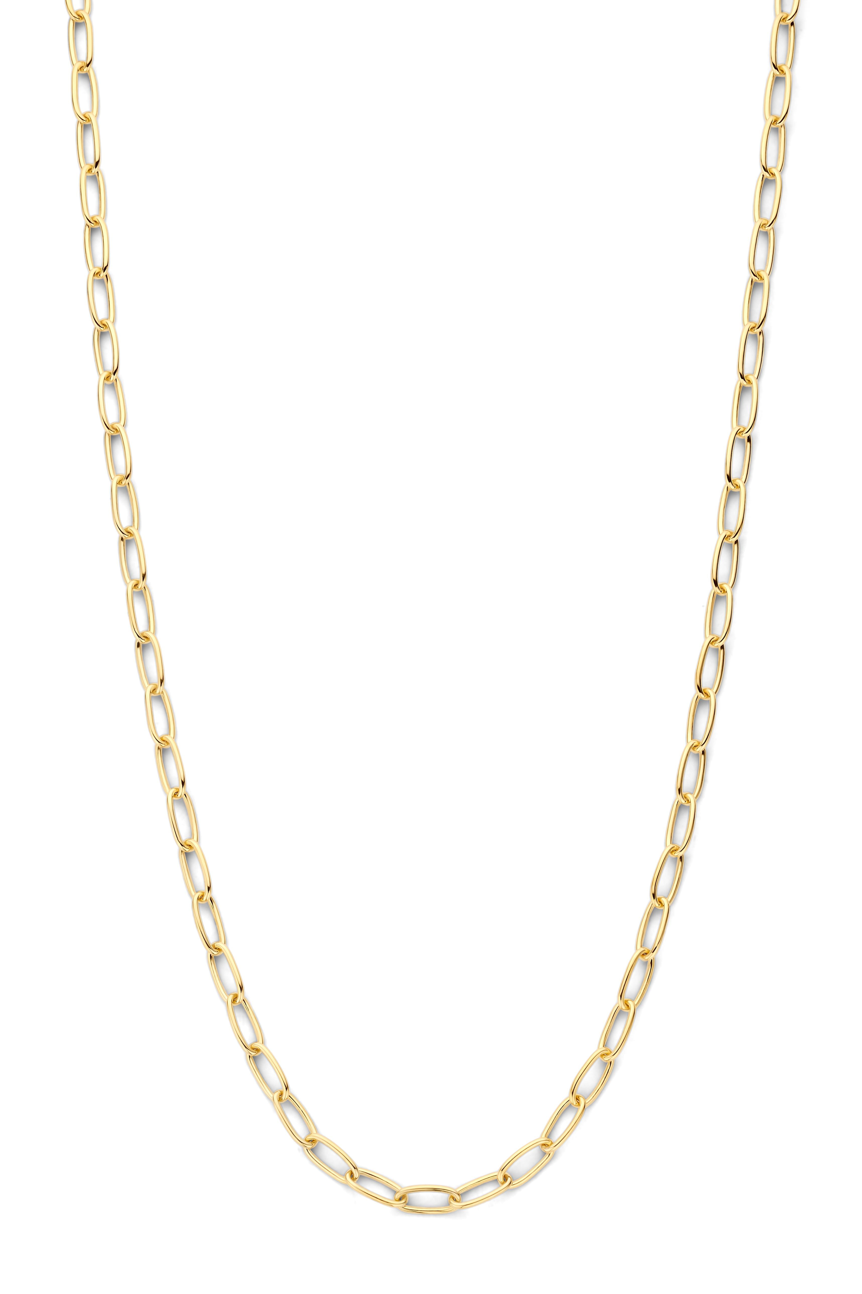 Fjory collier, ankerschakel. 3.5mm 45cm.