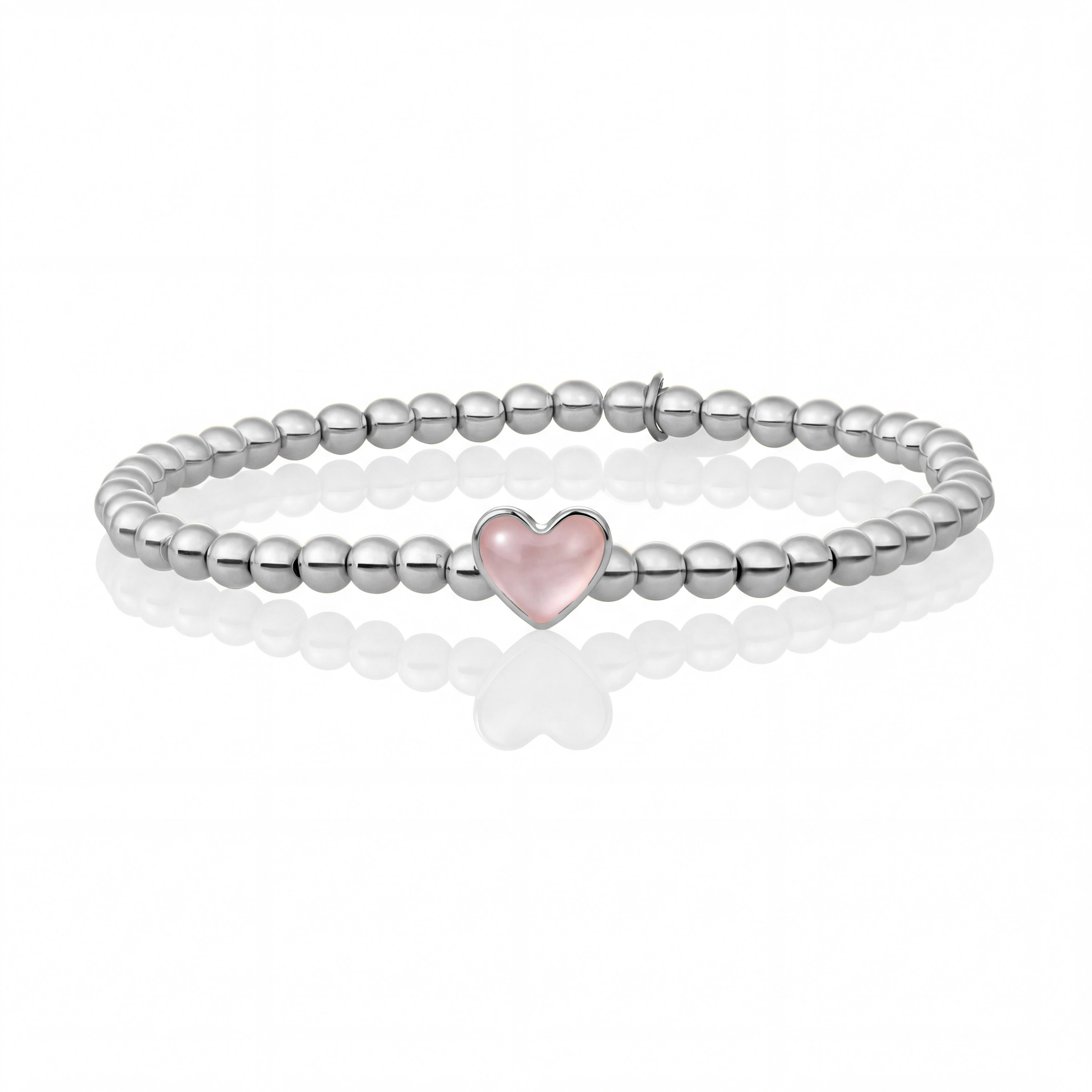 Sparkling JewelS Bracelet | Limited Mom Bracelet Silver - Pink Opalite