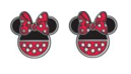 Prikoorbel Disney Enemal Red & Black Minnie QPP. Voor het prikken van gaatjes. Let op prijzen zijn per paar, inclusief prikken. 