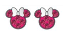 Prikoorbel Disney Red Crystal Minnie QPP. Voor het prikken van gaatjes. Let op prijzen zijn per paar, inclusief prikken. 