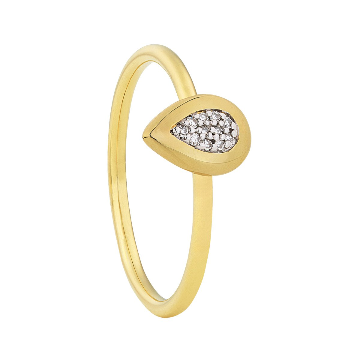 Deze elegante ring van 14 karaat goud is verfijnd afgewerkt met een schitterende natuurlijke diamant, die zorgt voor een subtiele en tijdloze sparkle. Met een diamantgewicht van 0,02 crt heeft de ring een delicate en stijlvolle uitstraling.

De diamant heeft een kwaliteit van Top Wesselton SI2, wat staat voor een mooie witte kleur en kleine insluitsels die met het blote oog nauwelijks zichtbaar zijn. Dit maakt de ring een perfecte combinatie van luxe en draagbaarheid.

Een tijdloos sieraad dat symbool staat voor elegantie en verfijning &ndash; prachtig als cadeau of om jezelf mee te verwennen.

De ring is prachtig te combineren met bijpassende oorbellen en een collier, waardoor je een complete en stijlvolle set cre&euml;ert.