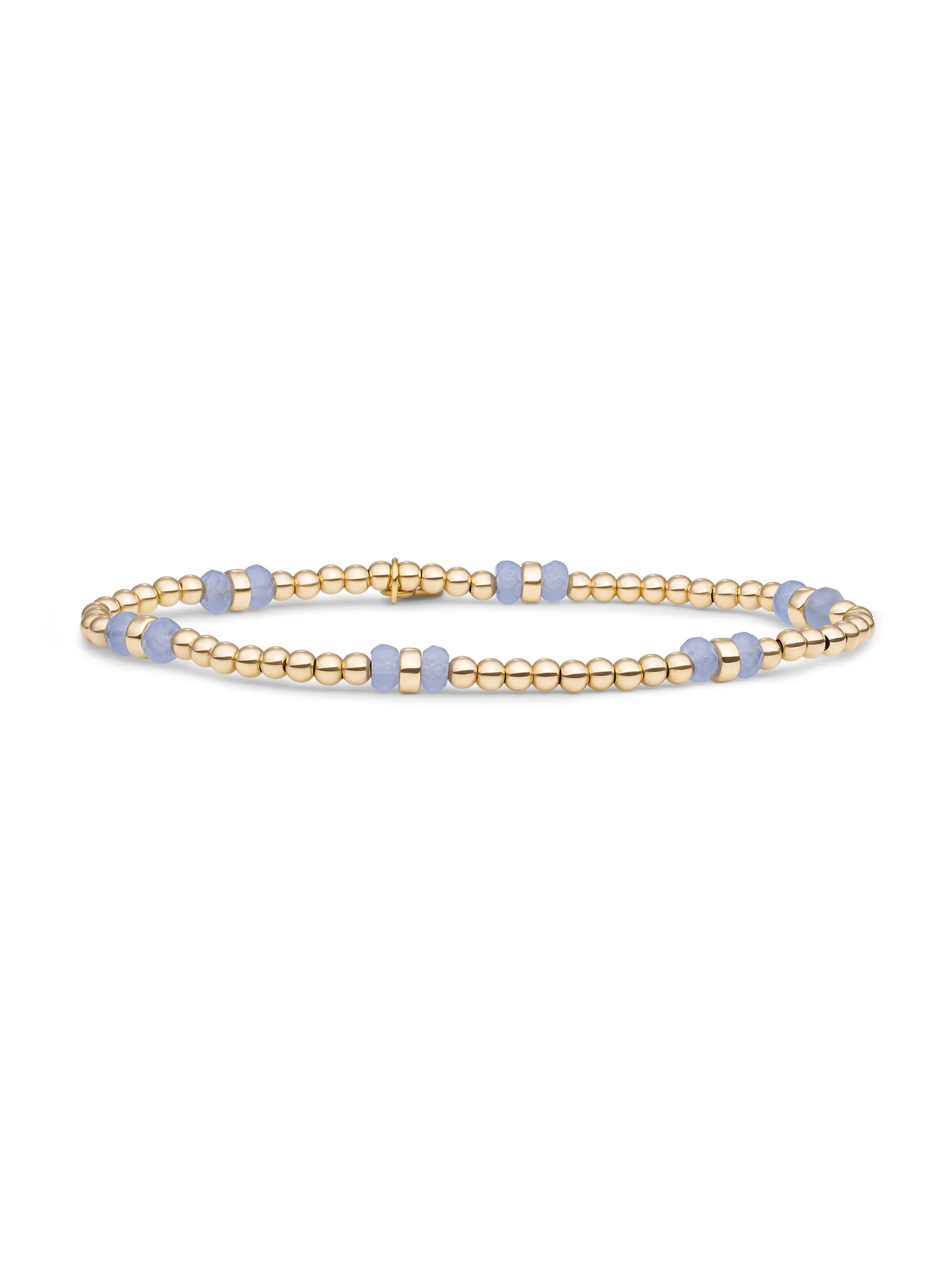 SPARKLING JEWELS ARMBAND MILKY JADE GOLD