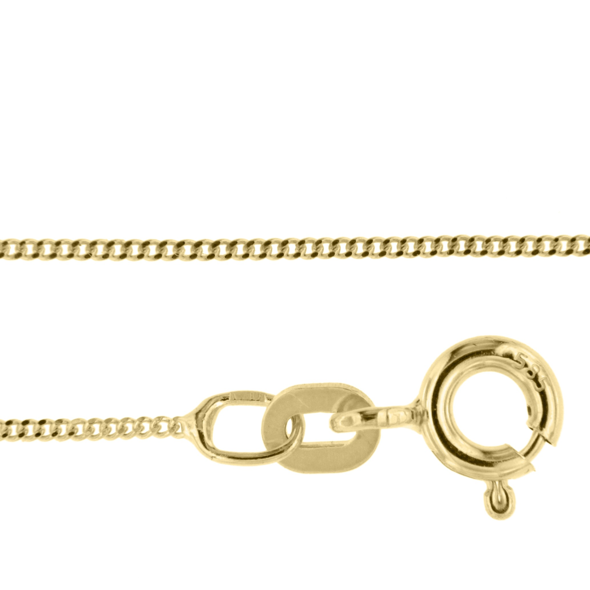 vic 0123 Gouden gourmet ketting 1.1mm 45cm