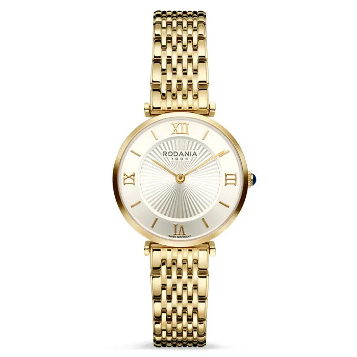 De Rodania horloge R14039 is een stijlvolle polshorloge die valt binnen de categorie horloges. Dit model biedt een combinatie van elegantie en functionaliteit, perfect voor dagelijks gebruik of speciale gelegenheden. Draag de horloge losjes voor een casual look of strak voor een formele uitstraling. Ideaal voor zowel mannen als vrouwen die stijl waarderen.