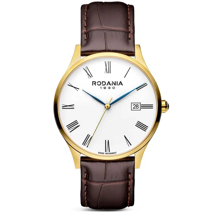 De Rodania horloge R22100, een stijlvol polshorloge, biedt precisie en elegantie voor dagelijks gebruik. Met zijn verfijnde ontwerp en duurzame constructie, is het perfect voor elke gelegenheid. Draag het strak om de pols voor een klassieke uitstraling of combineer het met andere accessoires voor een moderne twist. Ontdek tijdloze klasse met de Rodania R22100.