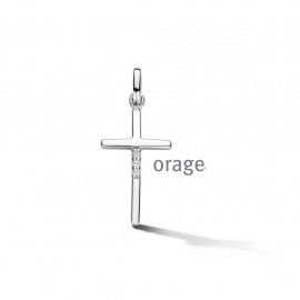 Oarge hanger zilver kruis 925 