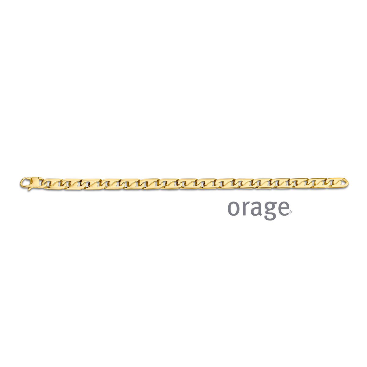 Orage Armband staal geel heren