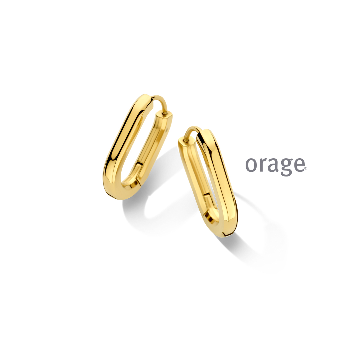 Orage Creolen Verguld staal