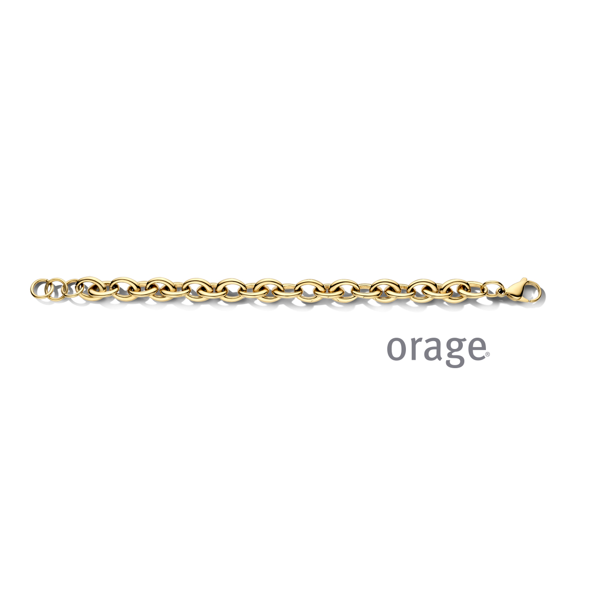 Orage Armband staal geel 