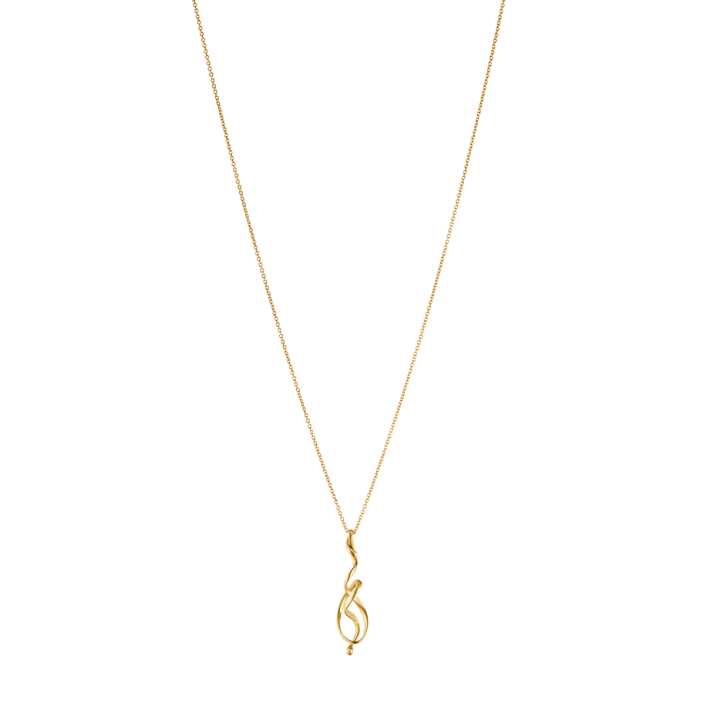 GEORG JENSEN 18KT GEELGOUDEN COLLIER FORGET-ME-KNOT