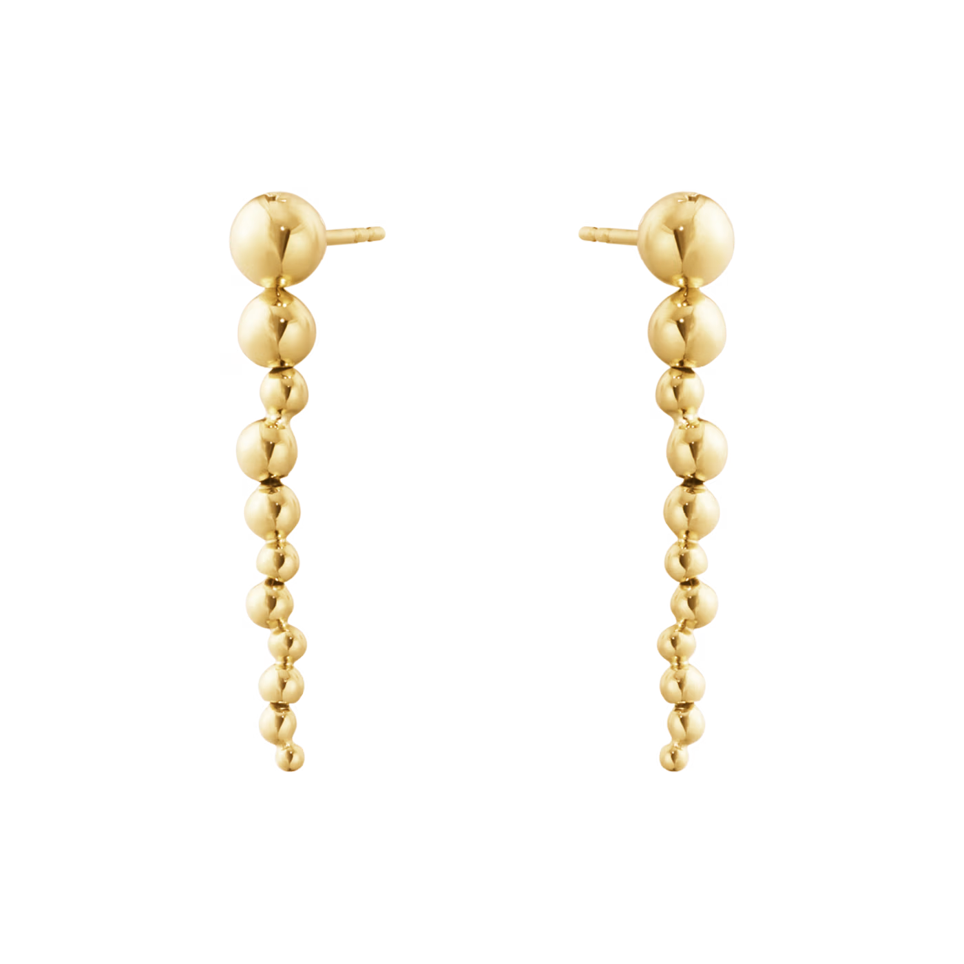 GEORG JENSEN 18KT GEELGOUDEN OORSTEKER GRAPE LONG