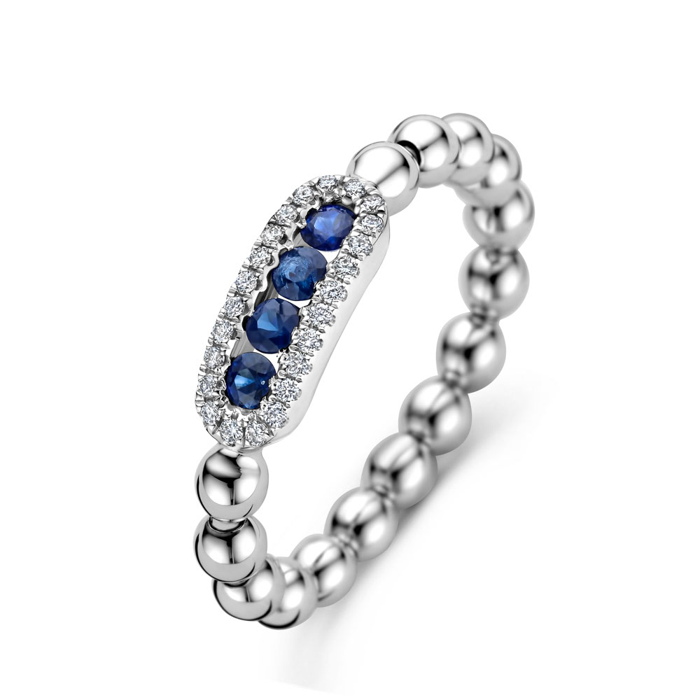 Elegante armband van Hulchi Belluni in 18k witgoud, verfijnd afgewerkt met sprankelende diamanten. Dit tijdloze ontwerp combineert luxueuze uitstraling met draagcomfort en weerspiegelt de harmonieuze, vrouwelijke stijl van het merk, ge&iuml;nspireerd door de principes van Feng Shui.