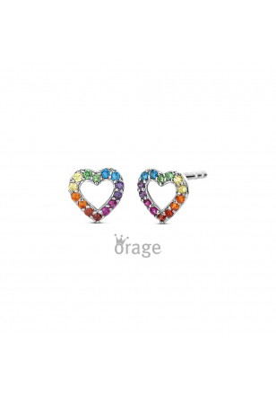 De Orage Kids Oorstekers Hartje K2971, modelnummer O/4968/A, zijn sierlijke zilverkleurige creolen, gemaakt van 925 sterling zilver. Ze zijn nikkelvrij en hebben een formaat van 6,6 mm. Deze oorbellen zijn perfect voor dagelijkse of speciale gelegenheden. Draag ze met een casual of feestelijke outfit voor een verfijnde en stijlvolle uitstraling.