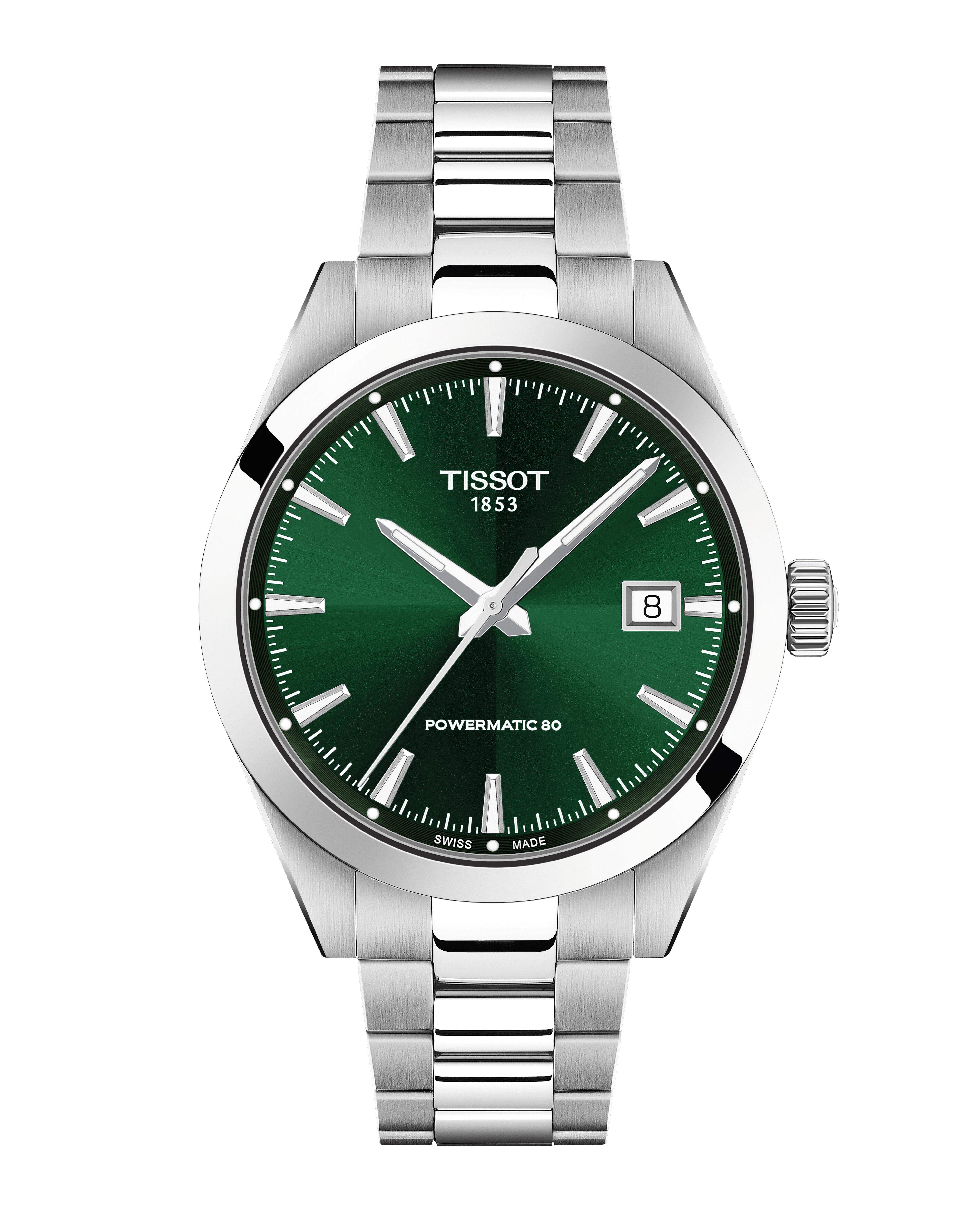 Tissot - Gentleman 38mm, Staal heren horloge, Automaat Powermatic 80, 100 meter WR, Saffierglas - T1658071109100