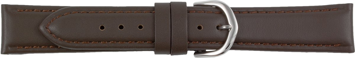 Horlogeband bruin leer