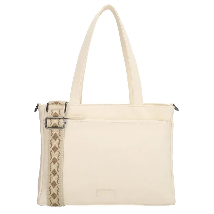 Beagles Malaga Shopper &ndash; Elegante Creme kleurige Dameshandtas
De Beagles Malaga Shopper is een stijlvolle en praktische tas voor dagelijks gebruik. Gemaakt van duurzaam imitatieleder met een zachte polycotton voering, biedt deze shopper voldoende ruimte voor al je essentials. Met afmetingen van 31 x 24,5 x 10 cm is hij perfect voor werk, boodschappen of een dagje uit. De tijdloze creme kleur en gun metal fittings geven een moderne en chique uitstraling.
Kenmerken:
Afmetingen: 31 x 24,5 x 10 cm
Materiaal: Imitatieleder buitenkant, polycotton binnenkant
Geen laptopvak
Stijlvolle gun metal fittings
Praktisch, veelzijdig en stijlvol &ndash; de ideale tas voor elke gelegenheid!