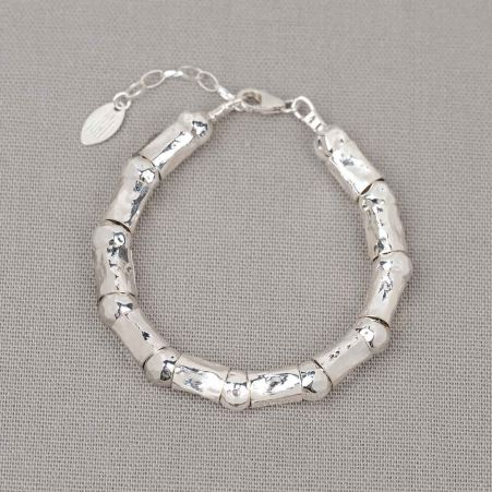 J&eacute;h Jewels armband tubes shiny silver slang zilver | 21636