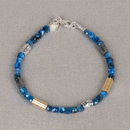 J&eacute;h Jewels armband kyaniet zilver oxy goldfilled 20 cm | 21145