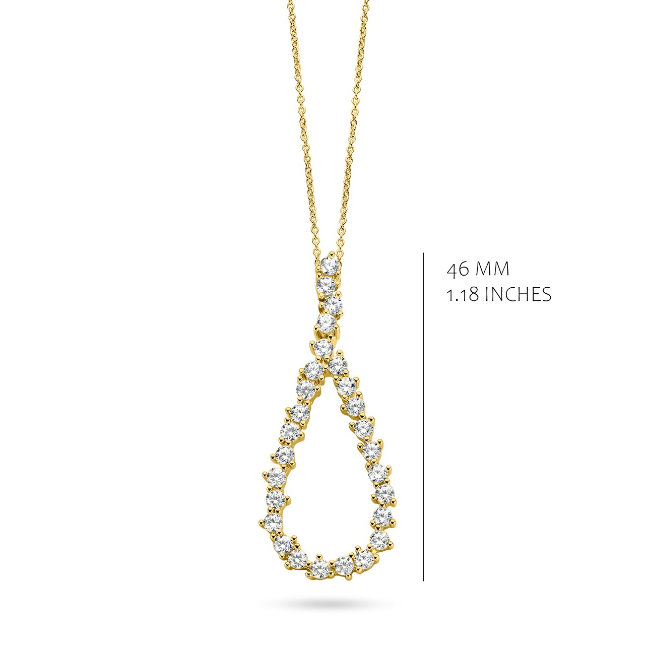 Ketting met hanger verguld