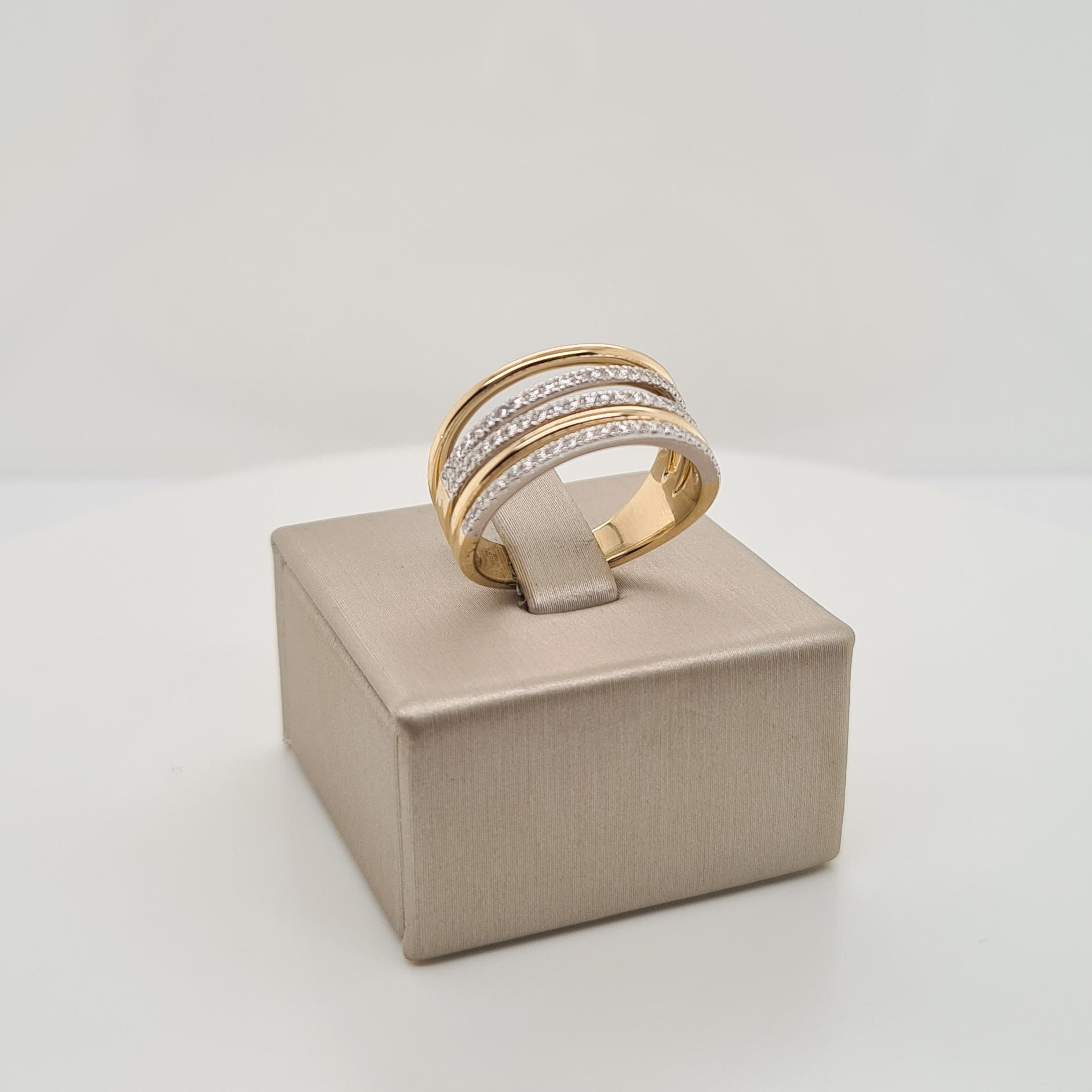 14krt gouden ring met diamant