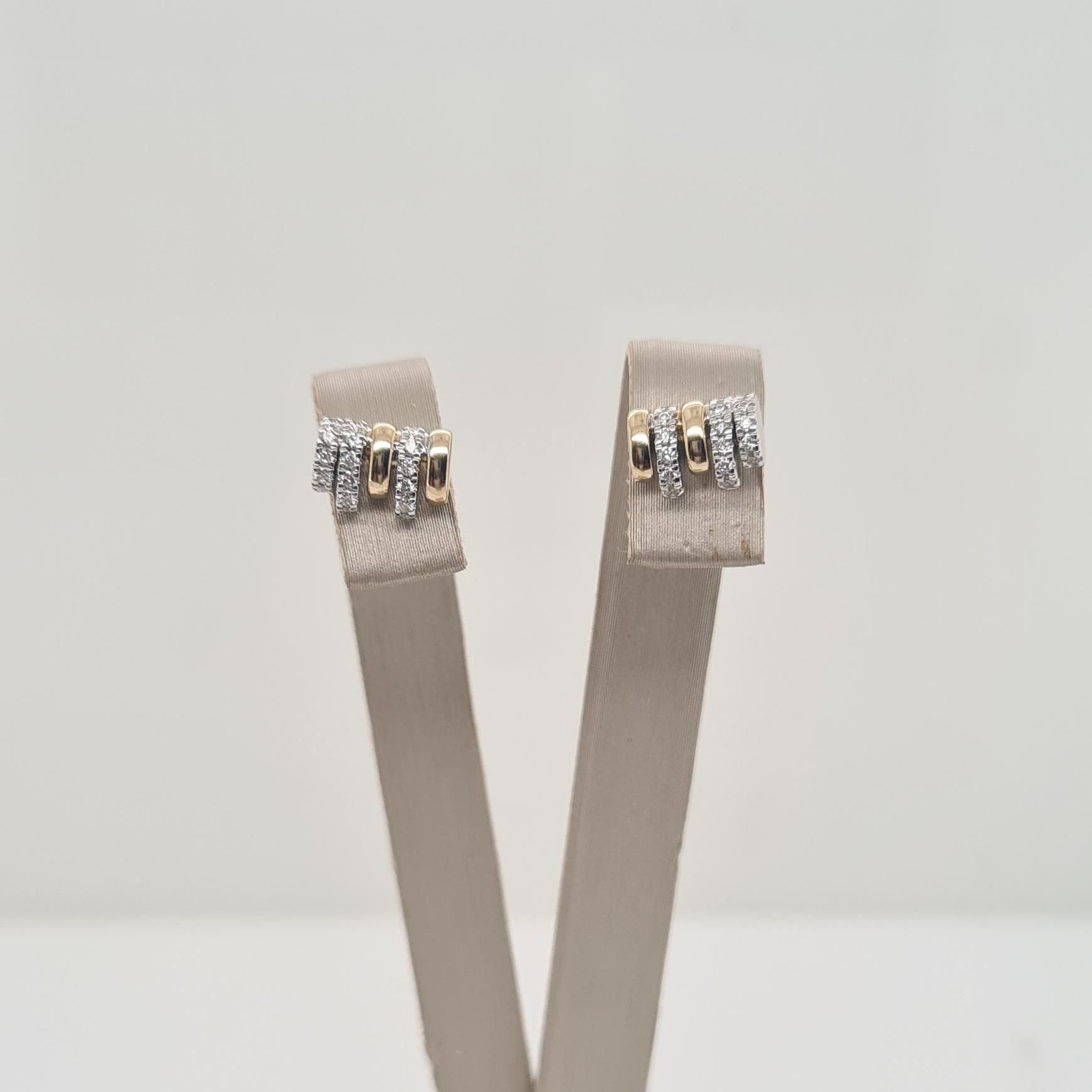 14krt gouden oorsieraden met diamant