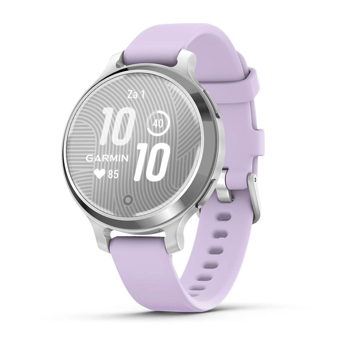 Garmin Lily 2 active zilver kleur met Purple Jasmine siliconen bandje 010-02891-01