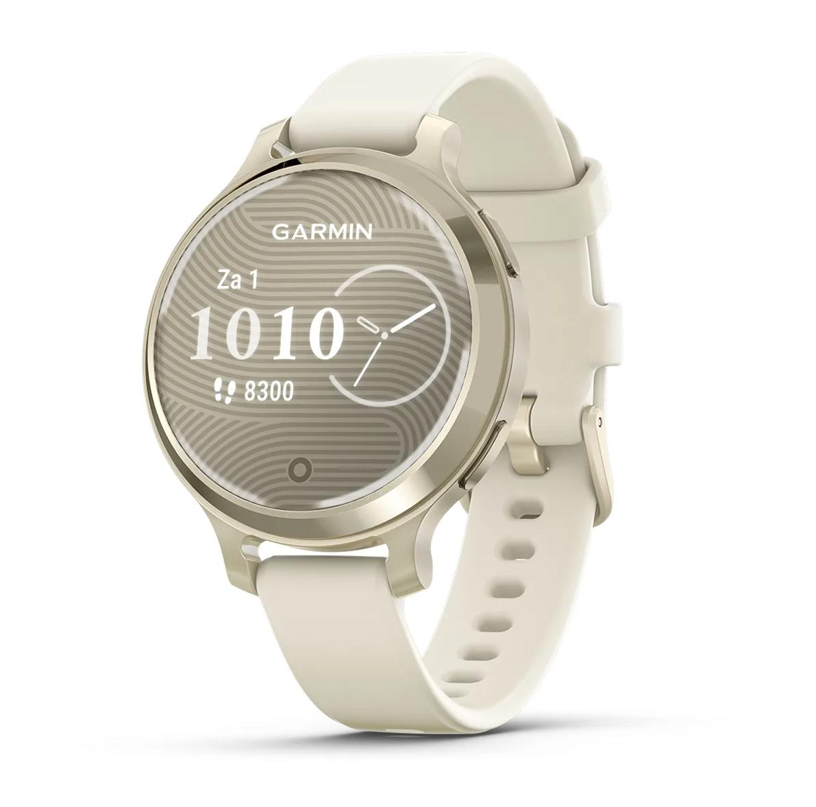Garmin 010-02891-00 Lily 2 Active Dames Smartwatch

- Horlogeband gemaakt van silicone, met gesp
- Chronograaf functie, met stopwatch
- 5 ATM waterdicht, geschikt om mee te douchen.
- Dikte van de behuizing is 11 mm

Wordt geleverd in originele Garmin horlogedoos en 2 jaar offici&euml;le garantie.

De GARMIN LILY&reg; 2 ACTIVE LUNAR GOLD MET BONE SILICONEN BANDJE is een stijlvolle en functionele smartwatch die perfect is voor actieve vrouwen die op zoek zijn naar een horloge dat zowel elegant als sportief is. Met een digitaal uurwerk en een quartz uurwerk bent u altijd verzekerd van een nauwkeurige tijdsaanduiding.

De behuizing van de GARMIN LILY&reg; 2 ACTIVE is gemaakt van goudkleurig aluminium en heeft een diameter van 38 mm en een hoogte van 11 mm. De ronde vorm van de behuizing geeft het horloge een klassieke uitstraling, terwijl de goudkleurige wijzerplaat en het Corning&reg; Gorilla&reg; Glass 3 glas zorgen voor een luxe touch.

Het beige siliconen bandje is niet alleen comfortabel om te dragen, maar ook gemakkelijk schoon te maken. Het bandje is in lengte verstelbaar en past dus perfect om elke pols. De GARMIN LILY&reg; 2 ACTIVE is voorzien van een handige datumweergave, zodat u altijd op de hoogte bent van de juiste datum.

Dankzij de waterdichtheid van 10 bar is de GARMIN LILY&reg; 2 ACTIVE geschikt om mee te zwemmen, dus u kunt hem gerust dragen tijdens uw dagelijkse activiteiten en sportieve avonturen. Of u nu gaat zwemmen, hardlopen of yoga doet, dit horloge is uw ideale metgezel.

Als officieel Garmin verkooppunt kunt u bij ons altijd rekenen op de beste service en garantie. Bestel vandaag nog uw GARMIN LILY&reg; 2 ACTIVE LUNAR GOLD MET BONE SILICONEN BANDJE en geniet van de perfecte combinatie van stijl en functionaliteit.