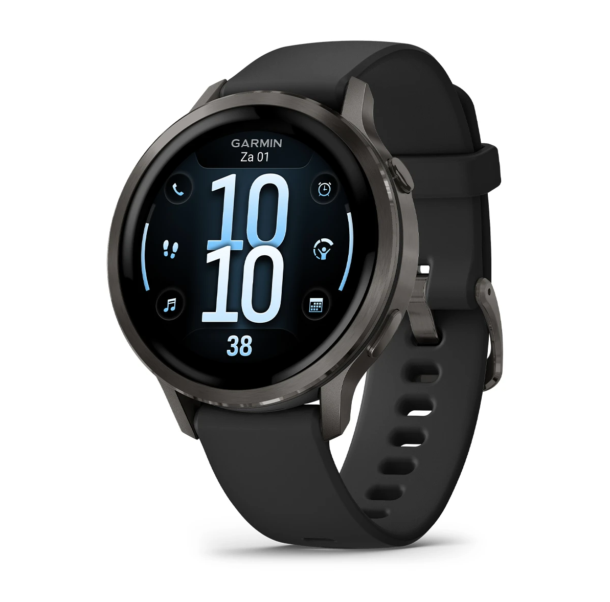 Garmin Venu 4 - 41mm Slate met Zwarte siliconen band 010-03013-02