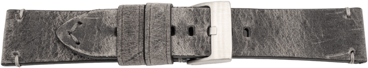 PREMIUM leren horlogeband Antilope vintage grijs