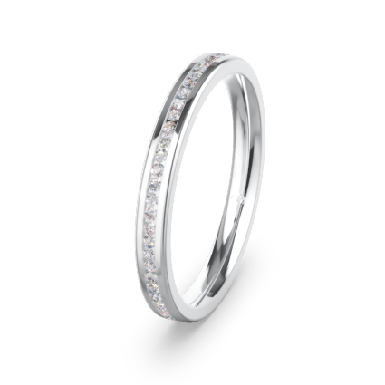 Memoire ring met 0,21 ct briljant.