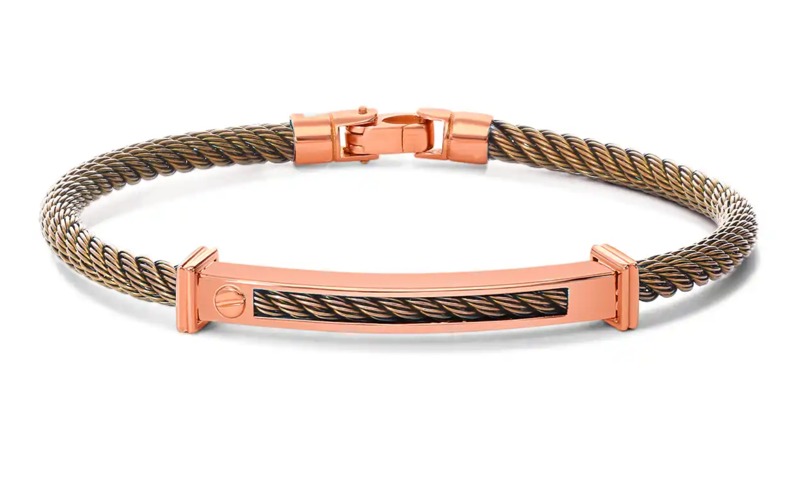 De 18kt roodgouden armband met modelnummer GBL0002 combineert luxe met duurzaamheid dankzij het bruine staal. Deze armband valt onder de categorie "Jewel" en het type "Bracelet", met een maat van 195 mm. Draag deze veelzijdige armband solo voor een elegante look of combineer met andere sieraden voor een moderne, gelaagde stijl.