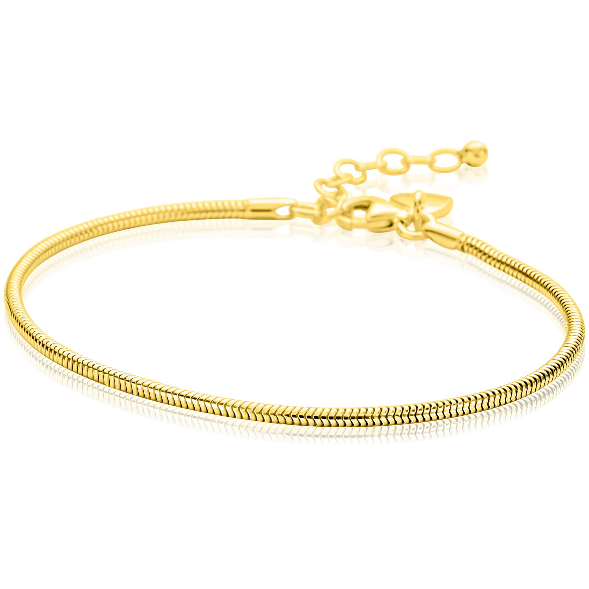De ZINZI zlv. slangen armband, modelnummer ZIA2849G, is een prachtige goudkleurige armband van het merk ZINZI, gemaakt van goud verguld materiaal. Met een sierlijke lengte van 170 mm, is deze nikkelvrije armband perfect voor dagelijks gebruik of speciale gelegenheden. Draag hem solo voor een subtiele uitstraling of combineer met andere armbanden voor een trendy look.