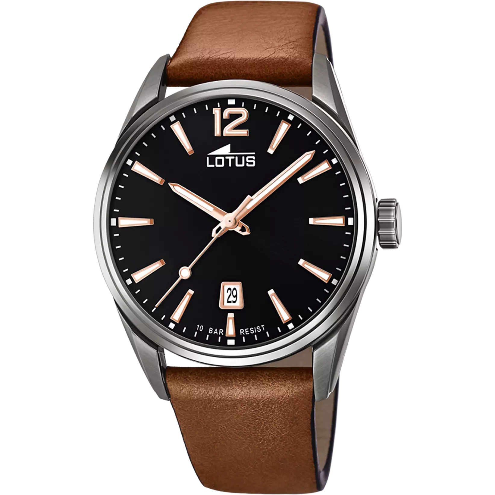 De Lotus 18685/2 herenhorloge is een indrukwekkend stuk. Met een behuizing van roestvrij staal en een mineraalglas is dit horloge robuust en duurzaam. Bovendien is het uitgerust met een leren bandje dat het comfortabel maakt om te dragen.
