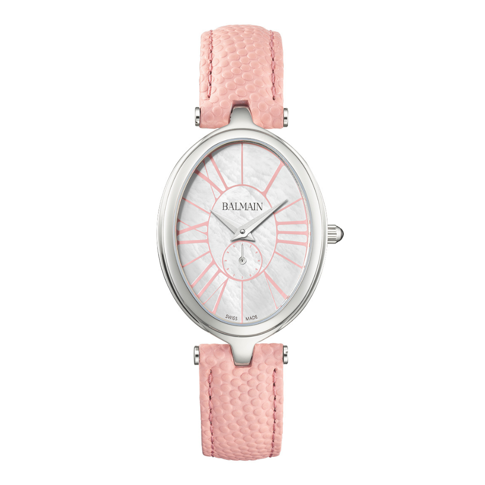 Een elegant dameshorloge met een verfijnd ovaal design, ge&iuml;nspireerd op Parijse haute couture. Het Zwitsers gemaakte quartz uurwerk garandeert precisie, terwijl de slanke kast en minimalistische wijzerplaat zorgen voor een tijdloze, luxueuze uitstraling. Dankzij het saffierglas en de roestvrijstalen afwerking is dit horloge zowel stijlvol als duurzaam &ndash; perfect voor dagelijks gebruik of speciale gelegenheden.