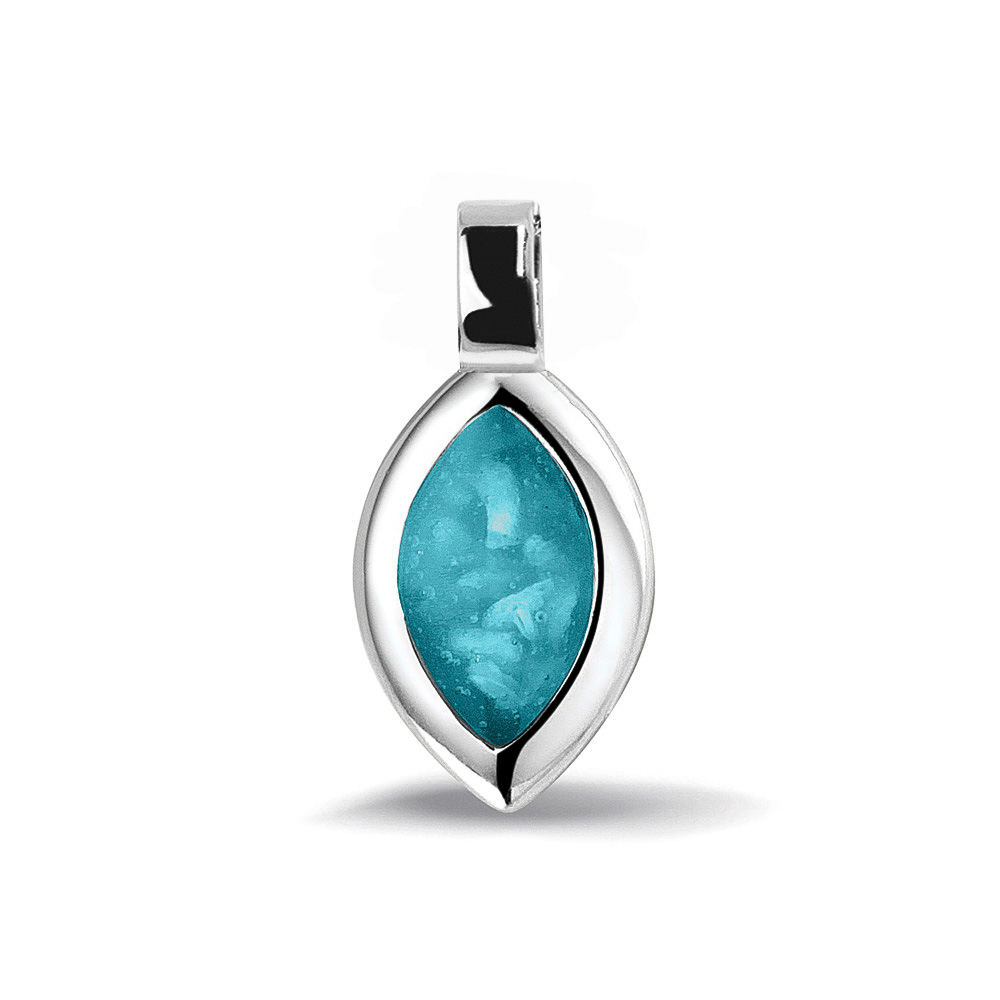 See You Gedenk Sieraden - Zilveren memorial hanger Marquise - 135S