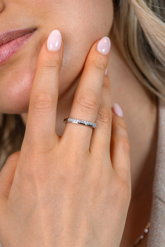 ZINZI zlv. ring half glad ZIR2870-54