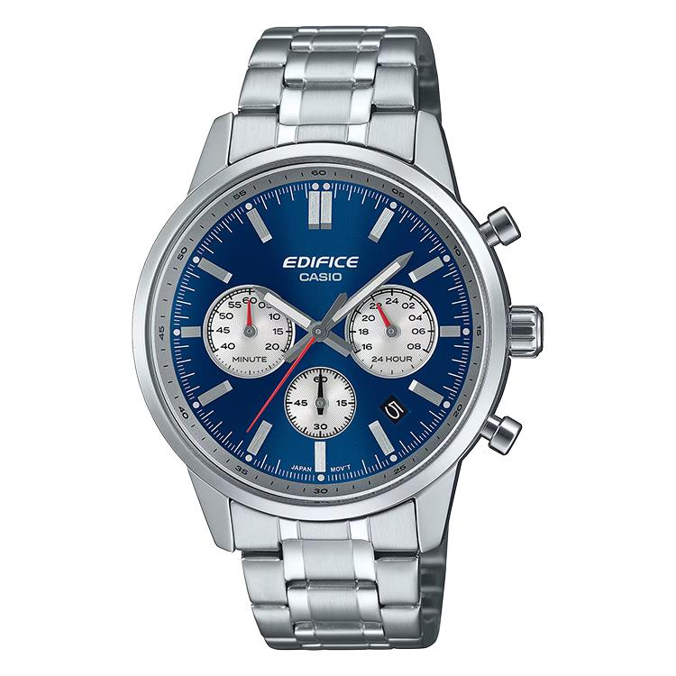 Het product EFR-575D-1AEF heeft een metalen band in zilverkleur. Dit horloge model is stijlvol en elegant, geschikt voor zowel formele als informele gelegenheden. De beste manier om het te dragen is om het om je pols te bevestigen en te combineren met zowel chique als casual outfits voor een verfijnde uitstraling.