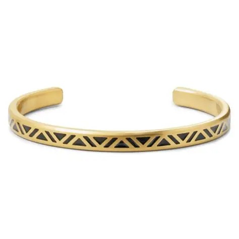 De Rebel and Rose Bangle Brushed goudkleurige armband, modelnummer RR-MB011-G-L, is een stijlvol sieraad dat elegantie uitstraalt. Met zijn verfijnde, geborstelde lijnen is het perfect als dagelijks accessoire of voor speciale gelegenheden. Combineer met andere armbanden voor een gelaagd effect of draag het enkel voor een subtiele, chique uitstraling. Een must-have voor iedere sieradencollectie.