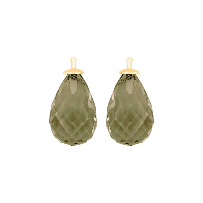 De Heide Heinzendorff Faceted quartz glass zilver verguld hangers zijn een verfijnd sieraad van 17x11 mm. Deze elegante hangers zijn perfect voor elke gelegenheid en kan schitterend gedragen worden. De hangers moeten worden gecombineerd worden met bijpassende oorringen.