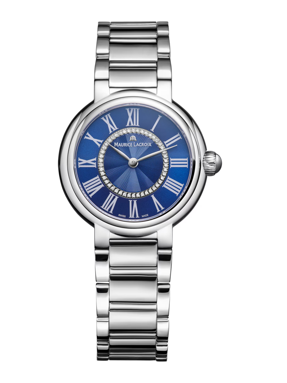 Dit is een horloge van het merk Maurice Lacroix gemaakt voor dames.
De specificaties zijn als volgt:
Kastmaat: 33 mm
Kastdikte: 7,9mm
Waterdichtheid: 5 ATM / 50 Meter / 165 Feet